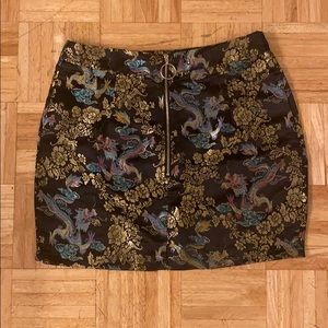 Dragon Print Skirt